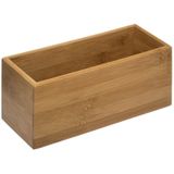 5five - Opbergbox - Bruin - Bamboe Hout - 23 x 9,5 cm - Organizer voor Sieraden en Make-up