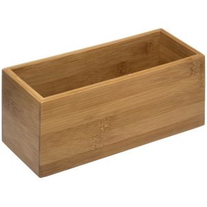 5five - Opbergbox - Bruin - Bamboe Hout - 23 x 9,5 cm - Organizer voor Sieraden en Make-up