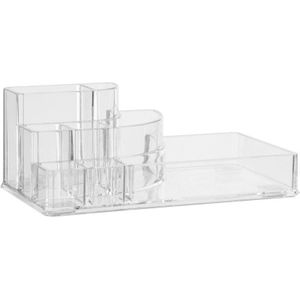 Make-up organizer 9 vakken rechthoek 17,5 x 9,5 cm van kunststof - Nagellak houder - Make-up houder - Organizers