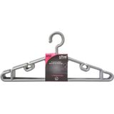 Kledinghangers - Grijs - Kunststof - Set van 10 Stuks