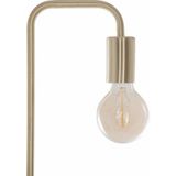 Atmosphera WellHome - Vloerlamp - Naturel Teak - 143 cm - Goud