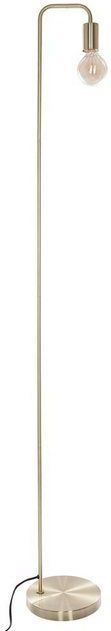 Atmosphera WellHome - Vloerlamp - Naturel Teak - 143 cm - Goud
