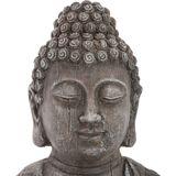 Boeddha Buste - Buddha - Boeddha - Hoofd - Biddend - binnen of buiten - kunststeen - 50 cm