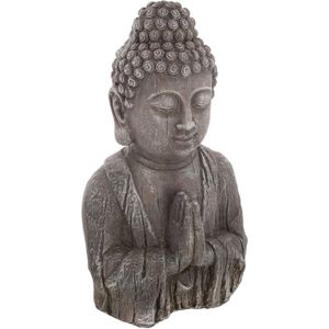 Boeddha Buste - Buddha - Boeddha - Hoofd - Biddend - binnen of buiten - kunststeen - 50 cm