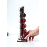 Koffie cup/capsule houder/dispenser zilver 36 cups - Koffiecups houder/standaard - Metalen Dolce Gusto cuphouder