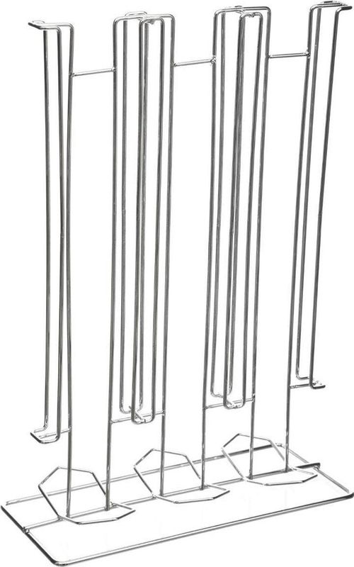 Koffie cup/capsule houder/dispenser zilver 36 cups - Koffiecups houder/standaard - Metalen Dolce Gusto cuphouder