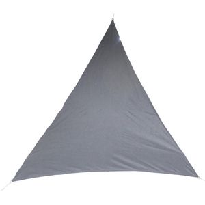 Premium kwaliteit schaduwdoek/zonnescherm Shae driehoek grijs 4 x 4 x 4 meter