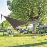 Premium kwaliteit schaduwdoek/zonnescherm Shae rechthoekig beige - 3 x 4 meter - Terras/tuin zonwering
