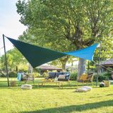 Premium kwaliteit schaduwdoek/zonnescherm Shae rechthoekig blauw - 3 x 4 meter - Terras/tuin zonwering