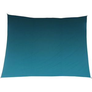 Premium kwaliteit schaduwdoek/zonnescherm Shae rechthoekig blauw 3 x 4 meter - Schaduwdoeken