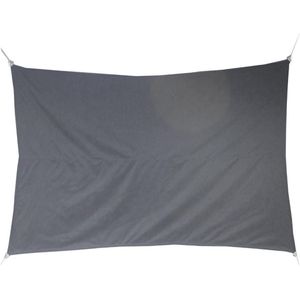 Premium kwaliteit schaduwdoek/zonnescherm Shae rechthoekig grijs 2 x 3 meter - Schaduwdoeken