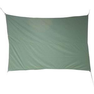 Premium kwaliteit schaduwdoek/zonnescherm Shae rechthoekig groen 2 x 3 meter