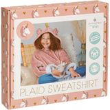 Atmosphera - Poncho Plaid - Unicorn - Geschikt voor Kinderen van 3-10 Jaar