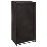 Kledingkast - Zwart - H 148 cm - L 70 cm - B 46 cm