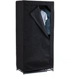 Kledingkast - Zwart - H 148 cm - L 70 cm - B 46 cm