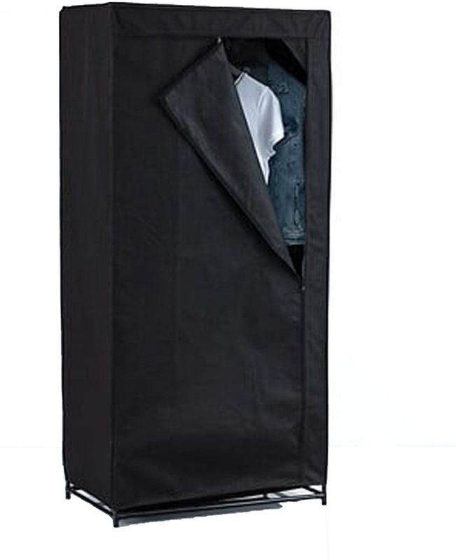 Kledingkast - Zwart - H 148 cm - L 70 cm - B 46 cm