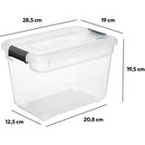 Opbergbox - Transparant - Kunststof - 30L
