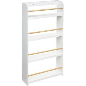 Atmosphera - Boekenkast - Wit - MDF - 4 Planken