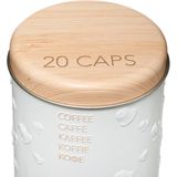 5Five Koffie pads voorraadbus/bewaarblik - metaal - 18 x 8 cm - voor 20 pads