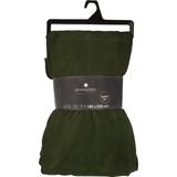 Atmosphera fleece deken/fleeceplaid - donkergroen - 180 x 230 cm - polyester - Molton Bankdeken