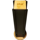 Koffie cup/capsule houder/dispenser hout/metaal zwart 24 cups - Koffiecups houder/standaard - Metalen Dolce Gusto cuphouder