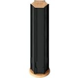 Koffie cup/capsule houder/dispenser hout/metaal zwart 60 cups - Koffiecups houder/standaard - Metalen Nespresso cuphouder