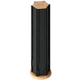 Koffie cup/capsule houder/dispenser hout/metaal zwart 60 cups - Koffiecups houder/standaard - Metalen Nespresso cuphouder