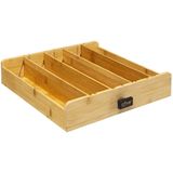 Capsule Houder - Zwart - Metaal en Bamboe - Geschikt voor Koffiecups van Nespresso, Vertuo, Dolce Gusto