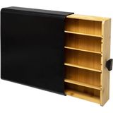 Capsule Houder - Zwart - Metaal en Bamboe - Geschikt voor Koffiecups van Nespresso, Vertuo, Dolce Gusto