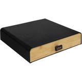 Capsule Houder - Zwart - Metaal en Bamboe - Geschikt voor Koffiecups van Nespresso, Vertuo, Dolce Gusto