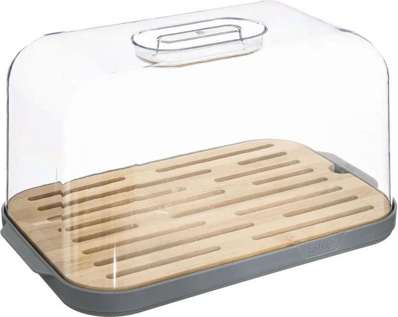 5Five - Broodtrommel met afsluitbare klep 28 x 18 x 15 cm - Kunststof