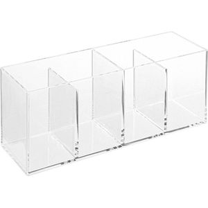 Make-up organizer 4 vakken 22 x 7 cm van kunststof - Nagellak houder - Make-up houder - Organizers