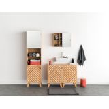 5Five Bamboe Modern Badkamerkast met modulaire Deur - Ideaal voor elke ruimte, groot of klein