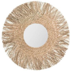 Spiegel - Rond - Zwart - Glas