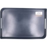 5Five dienblad/serveerblad - 44 x 29 cm - antraciet grijs - met handvaten - kunststof