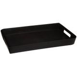 5Five dienblad/serveerblad - 44 x 29 cm - antraciet grijs - met handvaten - kunststof