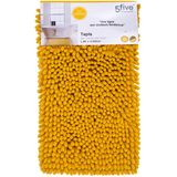 Atmosphera Badkamer kleedje/badmat voor de vloer - 50 x 80 cm - mosterdgeel - extra dikke noppen