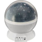 Atmosphera Nachtlamp kinderkamer sterren projector - 3 standen - 360 graden - galaxy projector sterrenhemel - grijs