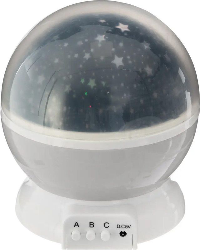 Atmosphera - Sterren Projector - Nachtlamp - Grijs - 3 standen - 360 graden