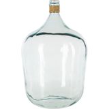 Atmosphera bloemenvaas Parma - Fles model - transparant - gerecycled glas - H56 x D39 cm