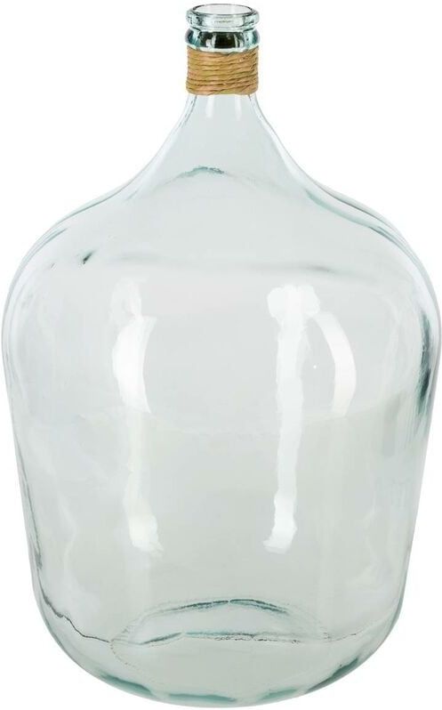 Atmosphera bloemenvaas Parma - Fles model - transparant - gerecycled glas - H56 x D39 cm