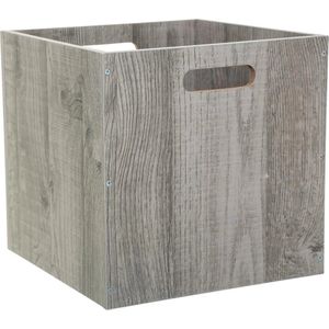 WOLTU Opvouwbare opbergdozen, 5 stuks, stoffen dozen met handgrepen en metalen frame, opbergkubussen voor woonkamer, slaapkamer, werkkamer, multifunctioneel, crème, 32,5 x 32,5 x 31 cm