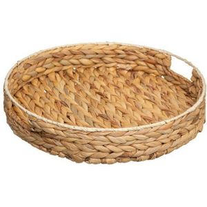 Dienblad gevlochten riet hyacinth Diameter 35 cm