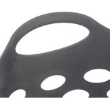 5Five Flexibele wasmand/opbergmand - rond - donkergrijs - 28 liter - D38 x H38 cm