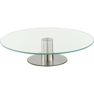 Serveerschaal/taartplateau glas D30 x 7 cm - Cakeschaal (Secret De Gourmet)