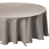 Atmosphera Tafelkleed rond - beige - Dia 180 cm - Eettafel tafellakens - polyester