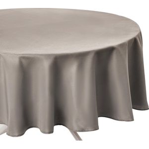 Atmosphera Tafelkleed rond - beige - Dia 180 cm - Eettafel tafellakens - polyester