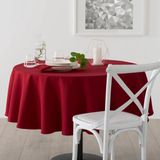 Atmosphera Tafelkleed rond - rood - Dia 180 cm - Eettafel tafellakens - polyester