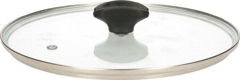 5Five universele pannendeksel voor pannen van 24 cm - glas - stoomgaatje - D25 x H7 cm