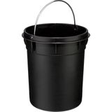 5Five Pedaalemmer - wit - metaal - 3L - 25 cm - voor badkamer en toilet - prullenbak
